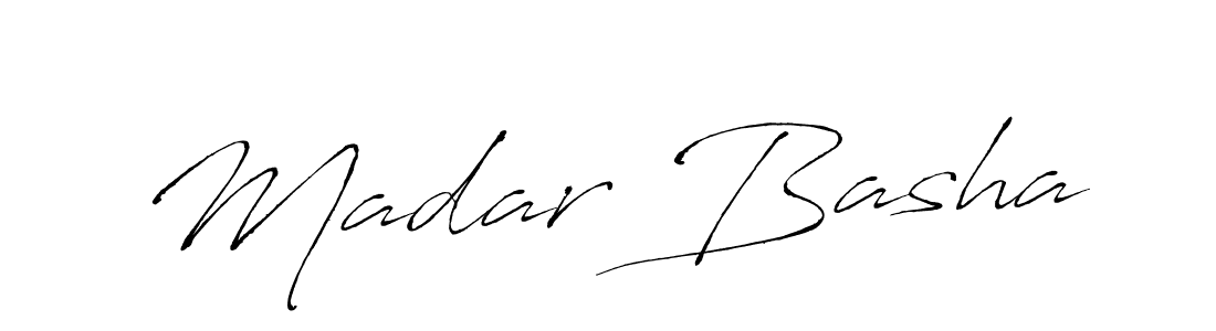 Design your own signature with our free online signature maker. With this signature software, you can create a handwritten (Antro_Vectra) signature for name Madar Basha. Madar Basha signature style 6 images and pictures png