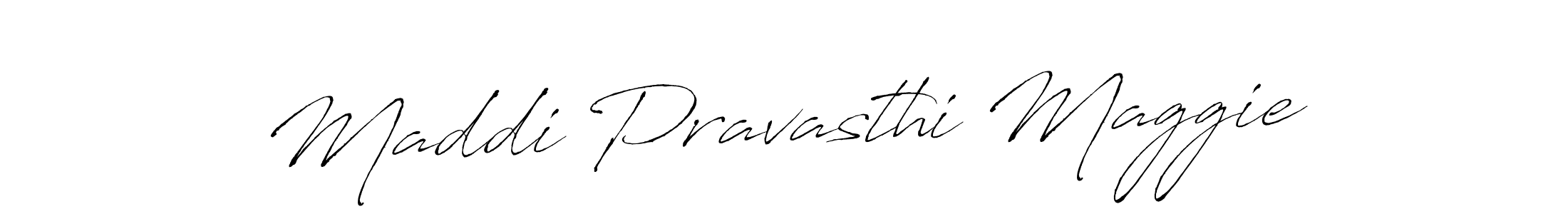 How to make Maddi Pravasthi Maggie signature? Antro_Vectra is a professional autograph style. Create handwritten signature for Maddi Pravasthi Maggie name. Maddi Pravasthi Maggie signature style 6 images and pictures png