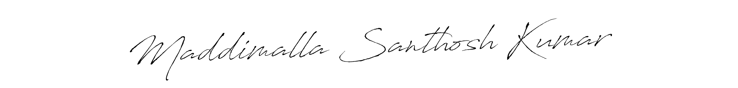 Also we have Maddimalla Santhosh Kumar name is the best signature style. Create professional handwritten signature collection using Antro_Vectra autograph style. Maddimalla Santhosh Kumar signature style 6 images and pictures png