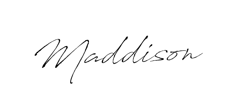 Maddison stylish signature style. Best Handwritten Sign (Antro_Vectra) for my name. Handwritten Signature Collection Ideas for my name Maddison. Maddison signature style 6 images and pictures png