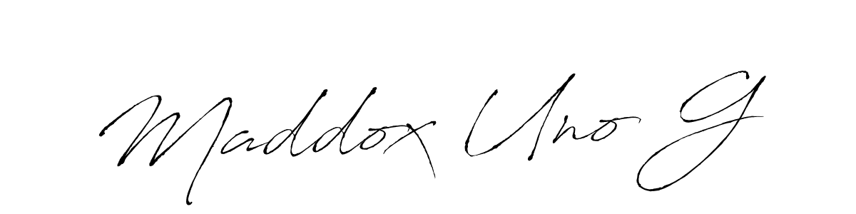 Design your own signature with our free online signature maker. With this signature software, you can create a handwritten (Antro_Vectra) signature for name Maddox Uno G. Maddox Uno G signature style 6 images and pictures png