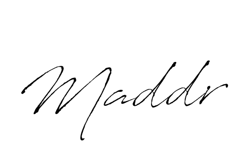 How to make Maddr signature? Antro_Vectra is a professional autograph style. Create handwritten signature for Maddr name. Maddr signature style 6 images and pictures png