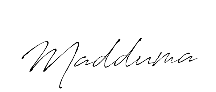 How to make Madduma signature? Antro_Vectra is a professional autograph style. Create handwritten signature for Madduma name. Madduma signature style 6 images and pictures png