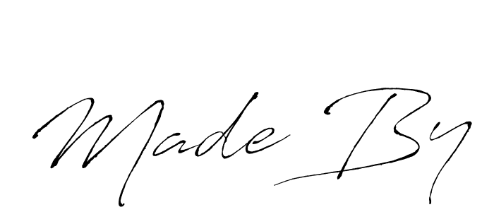 You should practise on your own different ways (Antro_Vectra) to write your name (Made By) in signature. don't let someone else do it for you. Made By signature style 6 images and pictures png