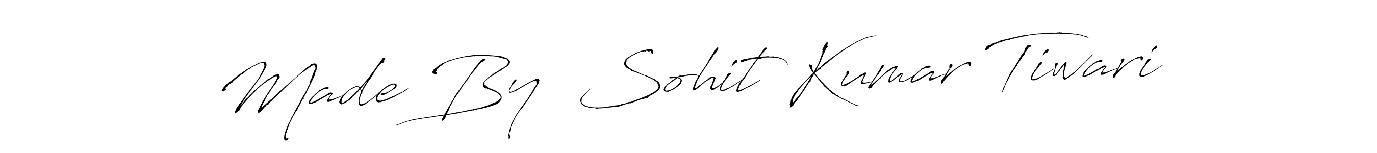 You can use this online signature creator to create a handwritten signature for the name Made By  Sohit Kumar Tiwari. This is the best online autograph maker. Made By  Sohit Kumar Tiwari signature style 6 images and pictures png