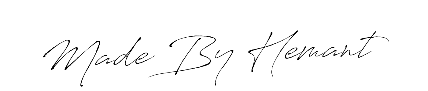 Similarly Antro_Vectra is the best handwritten signature design. Signature creator online .You can use it as an online autograph creator for name Made By Hemant. Made By Hemant signature style 6 images and pictures png