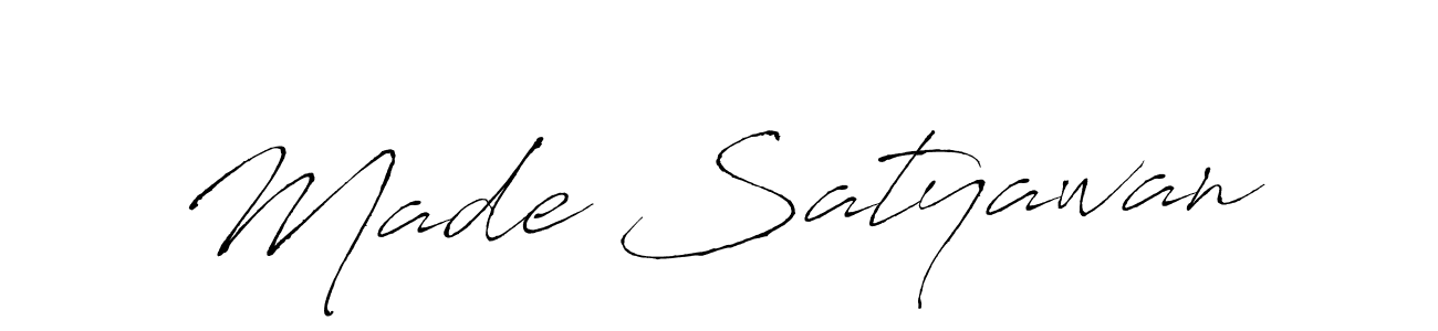 Make a beautiful signature design for name Made Satyawan. Use this online signature maker to create a handwritten signature for free. Made Satyawan signature style 6 images and pictures png