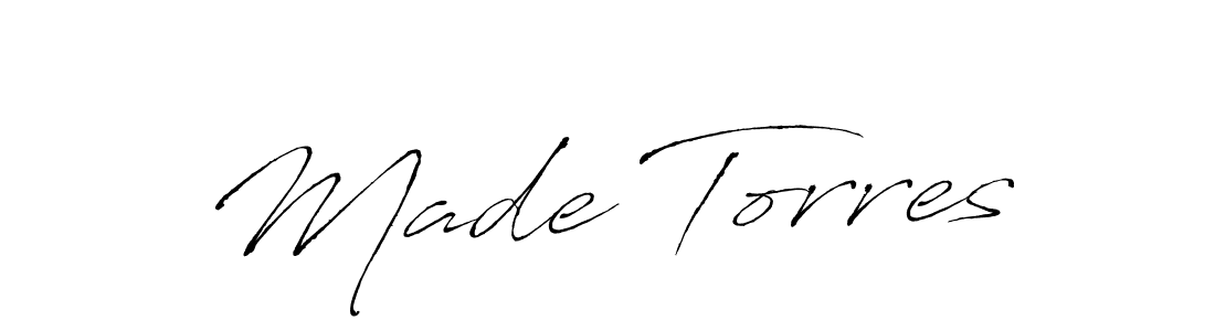 How to make Made Torres signature? Antro_Vectra is a professional autograph style. Create handwritten signature for Made Torres name. Made Torres signature style 6 images and pictures png
