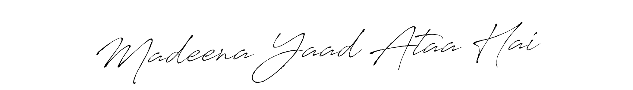 This is the best signature style for the Madeena Yaad Ataa Hai name. Also you like these signature font (Antro_Vectra). Mix name signature. Madeena Yaad Ataa Hai signature style 6 images and pictures png