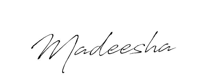 Create a beautiful signature design for name Madeesha. With this signature (Antro_Vectra) fonts, you can make a handwritten signature for free. Madeesha signature style 6 images and pictures png