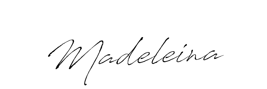 How to make Madeleina signature? Antro_Vectra is a professional autograph style. Create handwritten signature for Madeleina name. Madeleina signature style 6 images and pictures png