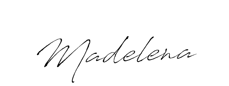 Create a beautiful signature design for name Madelena. With this signature (Antro_Vectra) fonts, you can make a handwritten signature for free. Madelena signature style 6 images and pictures png