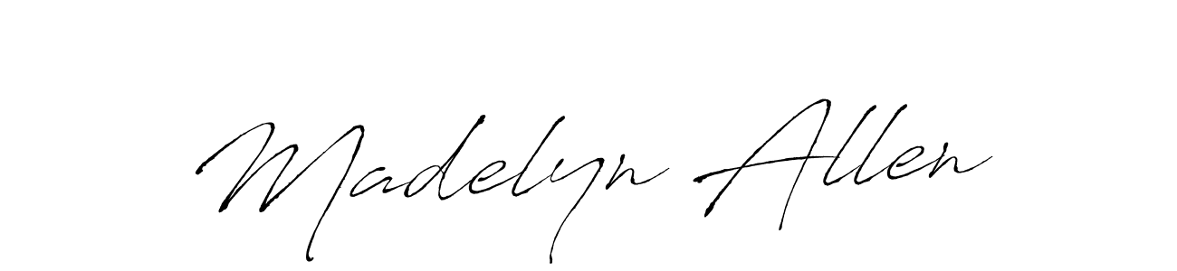 Create a beautiful signature design for name Madelyn Allen. With this signature (Antro_Vectra) fonts, you can make a handwritten signature for free. Madelyn Allen signature style 6 images and pictures png