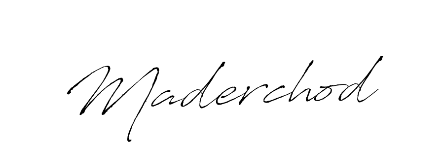 Use a signature maker to create a handwritten signature online. With this signature software, you can design (Antro_Vectra) your own signature for name Maderchod. Maderchod signature style 6 images and pictures png