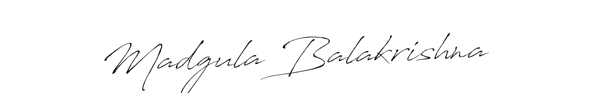 Use a signature maker to create a handwritten signature online. With this signature software, you can design (Antro_Vectra) your own signature for name Madgula Balakrishna. Madgula Balakrishna signature style 6 images and pictures png