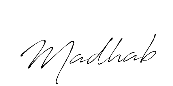 How to make Madhab signature? Antro_Vectra is a professional autograph style. Create handwritten signature for Madhab name. Madhab signature style 6 images and pictures png