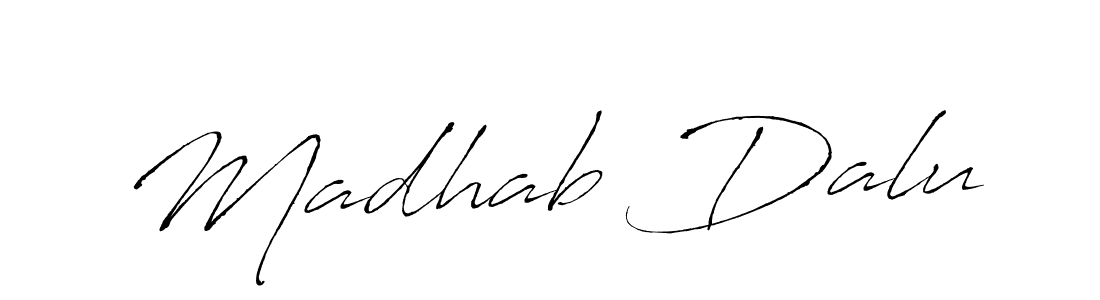 You can use this online signature creator to create a handwritten signature for the name Madhab Dalu. This is the best online autograph maker. Madhab Dalu signature style 6 images and pictures png