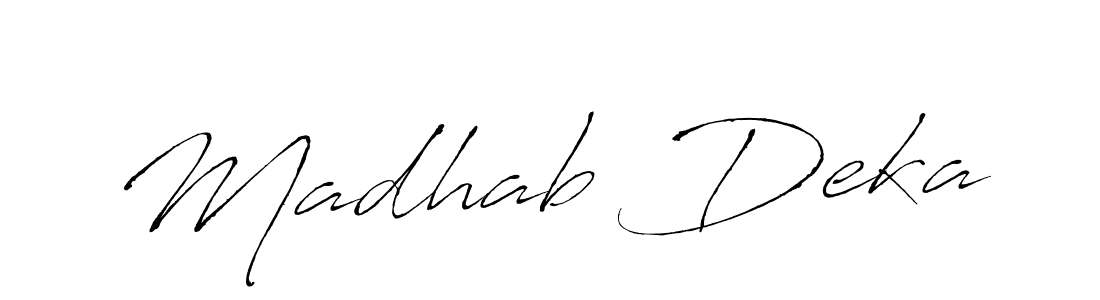 Create a beautiful signature design for name Madhab Deka. With this signature (Antro_Vectra) fonts, you can make a handwritten signature for free. Madhab Deka signature style 6 images and pictures png