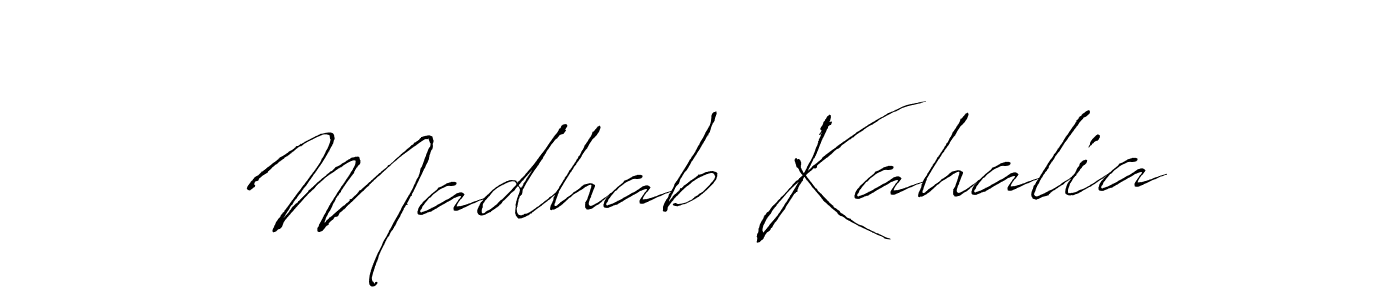 You should practise on your own different ways (Antro_Vectra) to write your name (Madhab Kahalia) in signature. don't let someone else do it for you. Madhab Kahalia signature style 6 images and pictures png