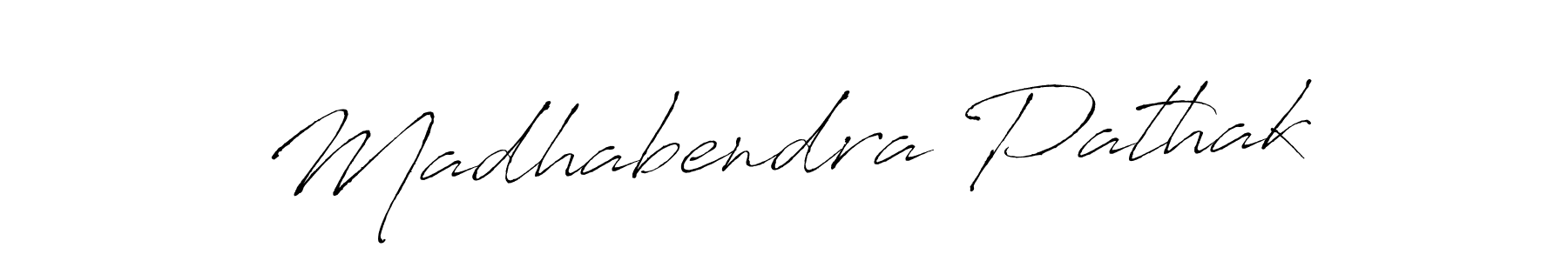 Create a beautiful signature design for name Madhabendra Pathak. With this signature (Antro_Vectra) fonts, you can make a handwritten signature for free. Madhabendra Pathak signature style 6 images and pictures png