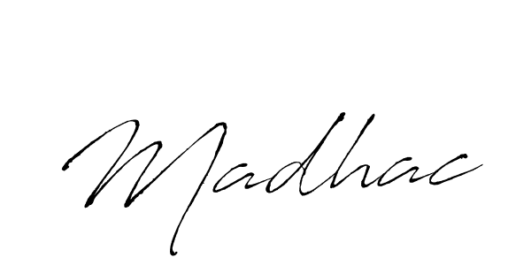 Madhac stylish signature style. Best Handwritten Sign (Antro_Vectra) for my name. Handwritten Signature Collection Ideas for my name Madhac. Madhac signature style 6 images and pictures png