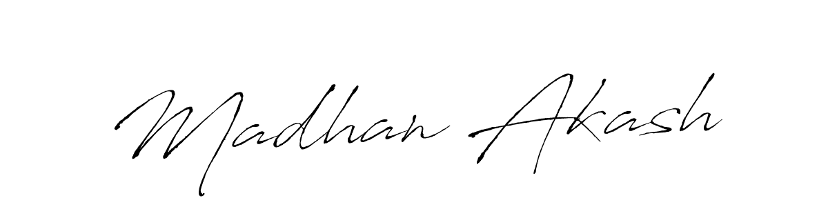 How to make Madhan Akash signature? Antro_Vectra is a professional autograph style. Create handwritten signature for Madhan Akash name. Madhan Akash signature style 6 images and pictures png