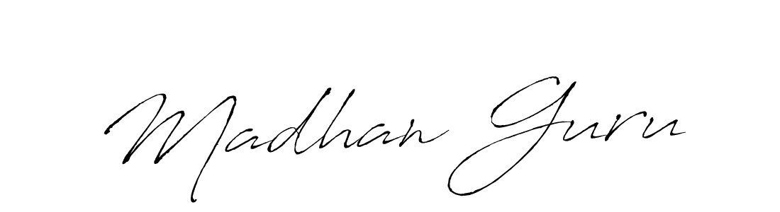 Antro_Vectra is a professional signature style that is perfect for those who want to add a touch of class to their signature. It is also a great choice for those who want to make their signature more unique. Get Madhan Guru name to fancy signature for free. Madhan Guru signature style 6 images and pictures png