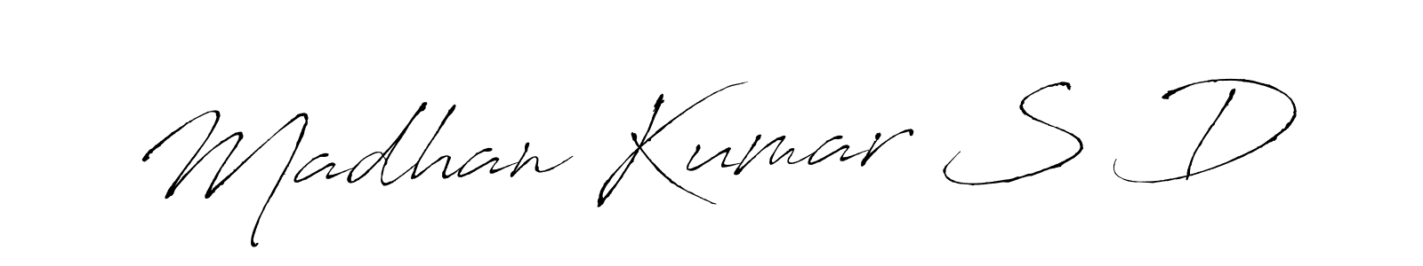 Madhan Kumar S D stylish signature style. Best Handwritten Sign (Antro_Vectra) for my name. Handwritten Signature Collection Ideas for my name Madhan Kumar S D. Madhan Kumar S D signature style 6 images and pictures png