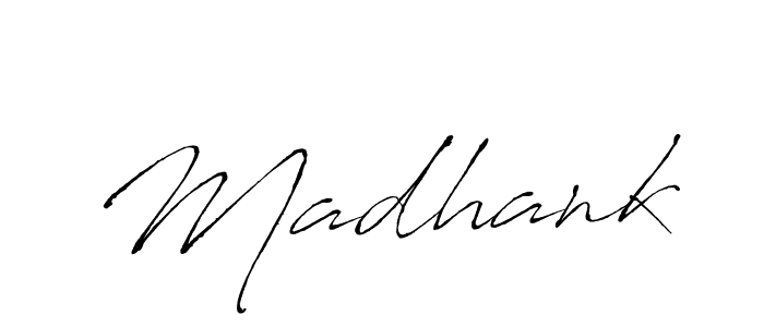 The best way (Antro_Vectra) to make a short signature is to pick only two or three words in your name. The name Madhank include a total of six letters. For converting this name. Madhank signature style 6 images and pictures png