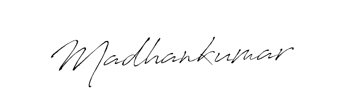 How to make Madhankumar name signature. Use Antro_Vectra style for creating short signs online. This is the latest handwritten sign. Madhankumar signature style 6 images and pictures png