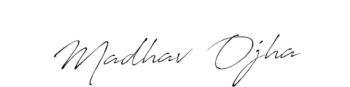 Design your own signature with our free online signature maker. With this signature software, you can create a handwritten (Antro_Vectra) signature for name Madhav  Ojha. Madhav  Ojha signature style 6 images and pictures png