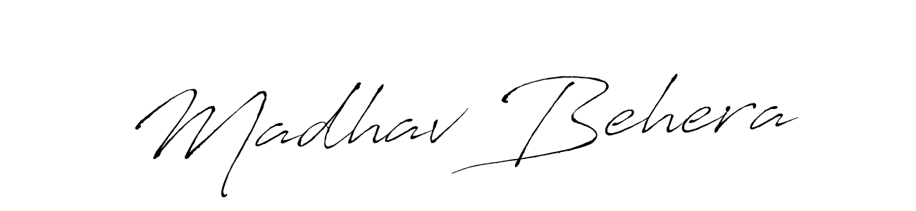 Similarly Antro_Vectra is the best handwritten signature design. Signature creator online .You can use it as an online autograph creator for name Madhav Behera. Madhav Behera signature style 6 images and pictures png