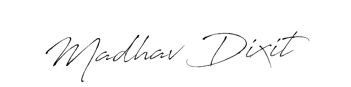 You should practise on your own different ways (Antro_Vectra) to write your name (Madhav Dixit) in signature. don't let someone else do it for you. Madhav Dixit signature style 6 images and pictures png