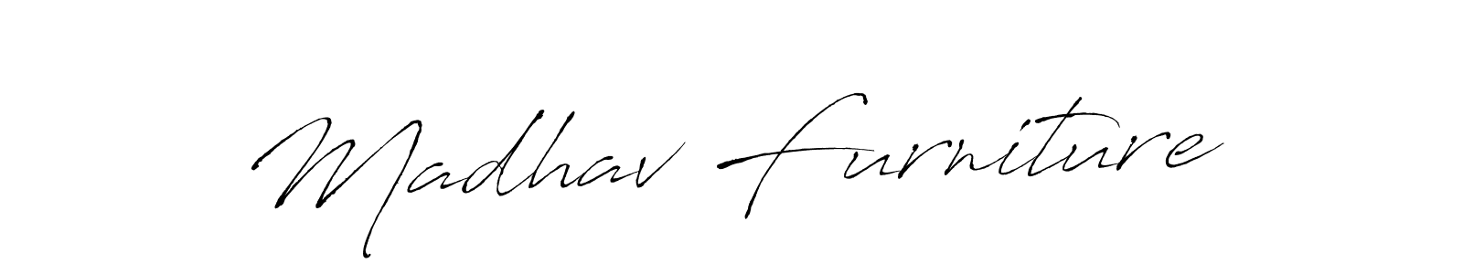 Create a beautiful signature design for name Madhav Furniture. With this signature (Antro_Vectra) fonts, you can make a handwritten signature for free. Madhav Furniture signature style 6 images and pictures png
