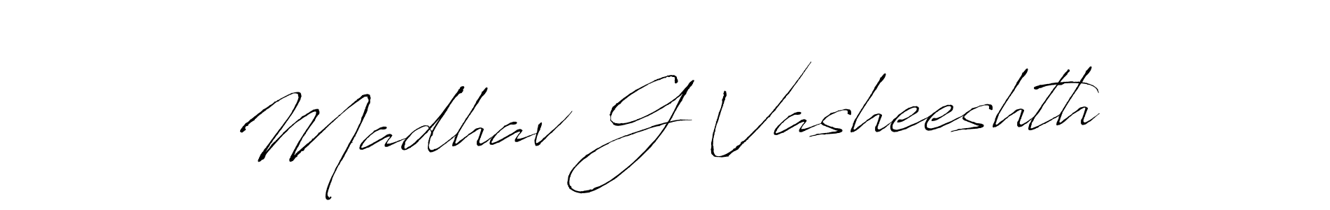 Similarly Antro_Vectra is the best handwritten signature design. Signature creator online .You can use it as an online autograph creator for name Madhav G Vasheeshth. Madhav G Vasheeshth signature style 6 images and pictures png