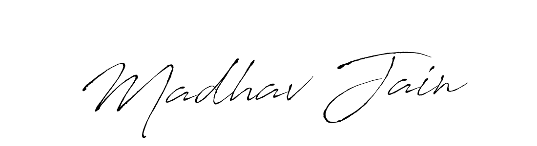 The best way (Antro_Vectra) to make a short signature is to pick only two or three words in your name. The name Madhav Jain include a total of six letters. For converting this name. Madhav Jain signature style 6 images and pictures png