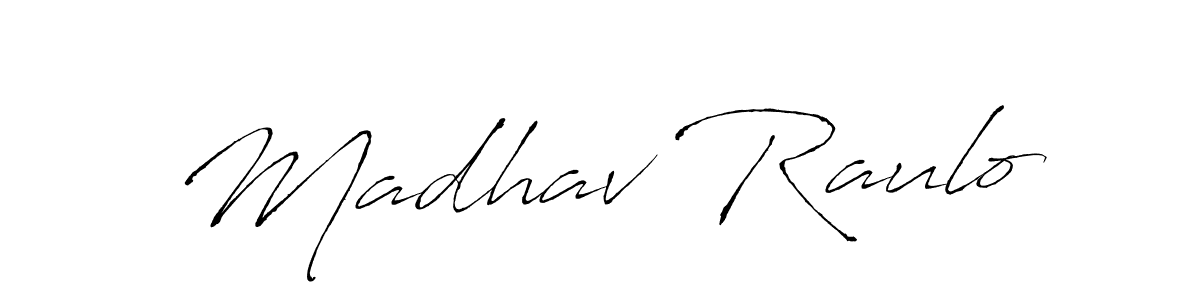 Use a signature maker to create a handwritten signature online. With this signature software, you can design (Antro_Vectra) your own signature for name Madhav Raulo. Madhav Raulo signature style 6 images and pictures png