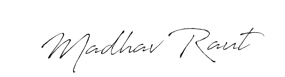 Antro_Vectra is a professional signature style that is perfect for those who want to add a touch of class to their signature. It is also a great choice for those who want to make their signature more unique. Get Madhav Raut name to fancy signature for free. Madhav Raut signature style 6 images and pictures png
