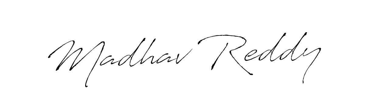 Make a beautiful signature design for name Madhav Reddy. With this signature (Antro_Vectra) style, you can create a handwritten signature for free. Madhav Reddy signature style 6 images and pictures png