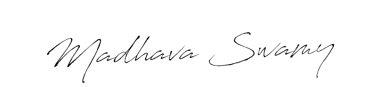 Create a beautiful signature design for name Madhava Swamy. With this signature (Antro_Vectra) fonts, you can make a handwritten signature for free. Madhava Swamy signature style 6 images and pictures png