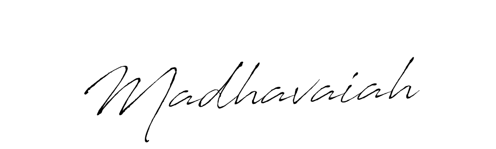 Use a signature maker to create a handwritten signature online. With this signature software, you can design (Antro_Vectra) your own signature for name Madhavaiah. Madhavaiah signature style 6 images and pictures png