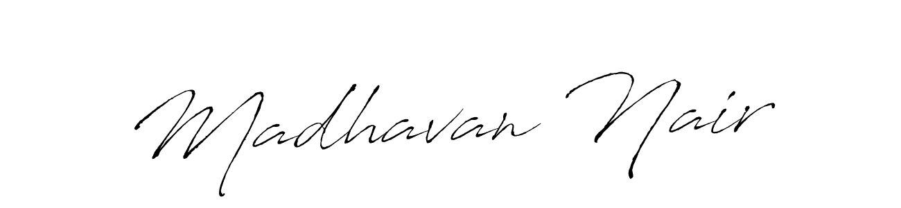 It looks lik you need a new signature style for name Madhavan Nair. Design unique handwritten (Antro_Vectra) signature with our free signature maker in just a few clicks. Madhavan Nair signature style 6 images and pictures png