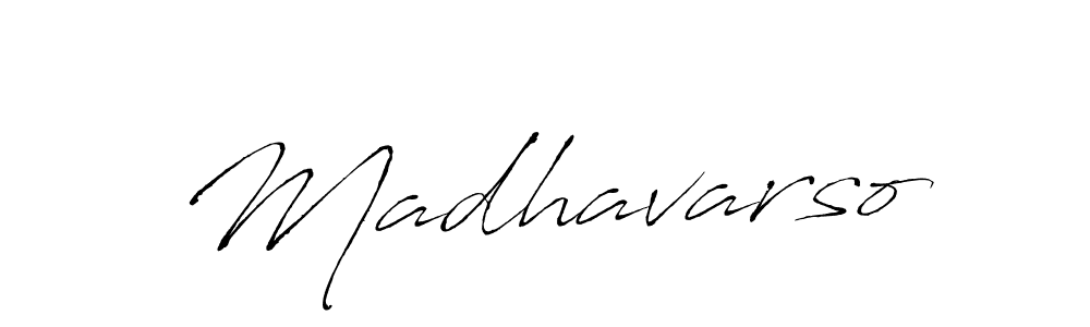 Make a beautiful signature design for name Madhavarso. With this signature (Antro_Vectra) style, you can create a handwritten signature for free. Madhavarso signature style 6 images and pictures png
