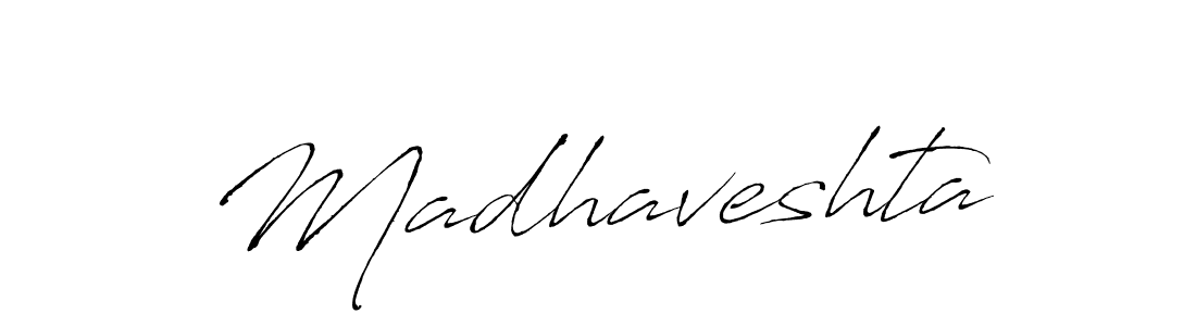 How to make Madhaveshta signature? Antro_Vectra is a professional autograph style. Create handwritten signature for Madhaveshta name. Madhaveshta signature style 6 images and pictures png