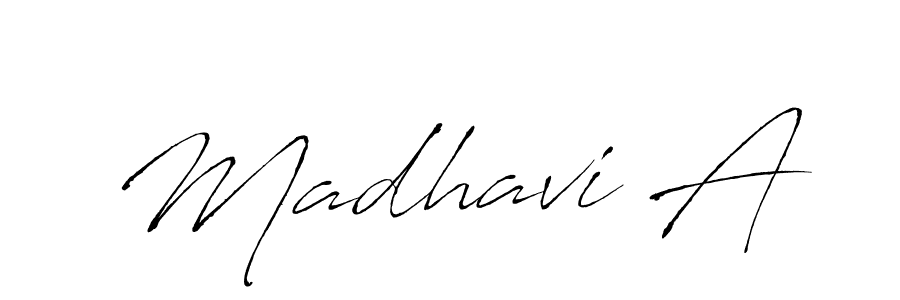 It looks lik you need a new signature style for name Madhavi A. Design unique handwritten (Antro_Vectra) signature with our free signature maker in just a few clicks. Madhavi A signature style 6 images and pictures png
