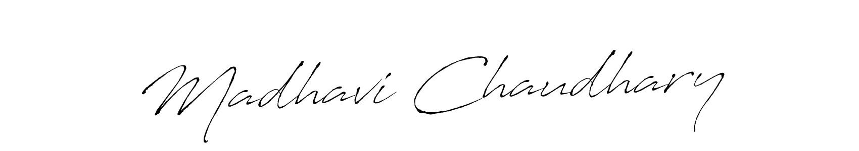 Use a signature maker to create a handwritten signature online. With this signature software, you can design (Antro_Vectra) your own signature for name Madhavi Chaudhary. Madhavi Chaudhary signature style 6 images and pictures png