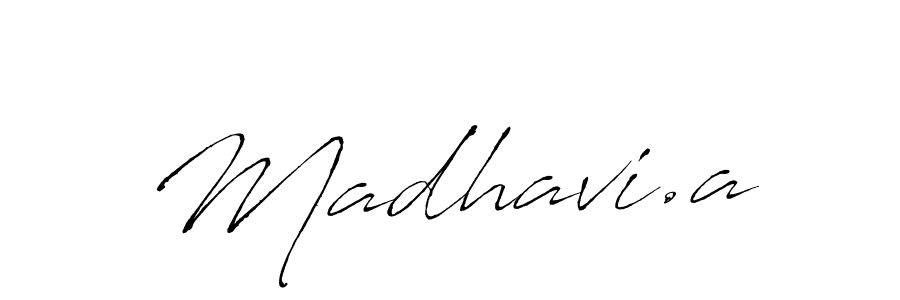 Use a signature maker to create a handwritten signature online. With this signature software, you can design (Antro_Vectra) your own signature for name Madhavi.a. Madhavi.a signature style 6 images and pictures png