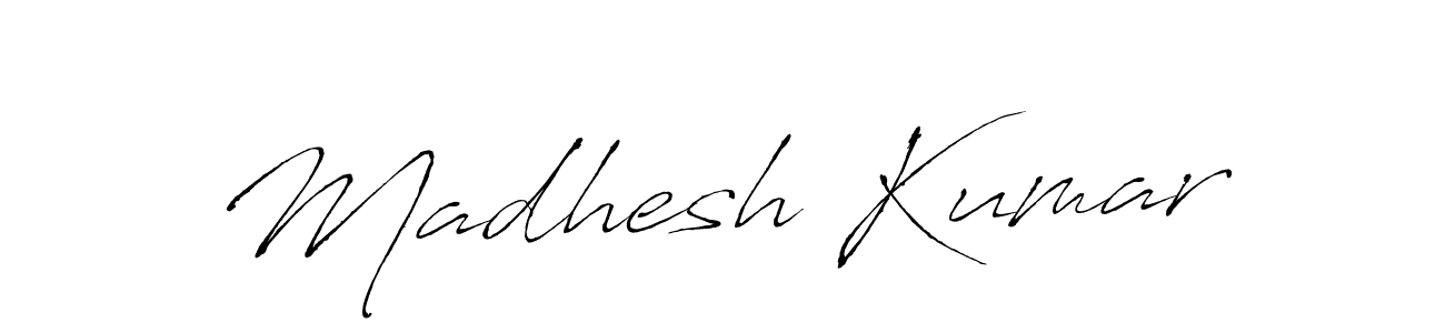The best way (Antro_Vectra) to make a short signature is to pick only two or three words in your name. The name Madhesh Kumar include a total of six letters. For converting this name. Madhesh Kumar signature style 6 images and pictures png