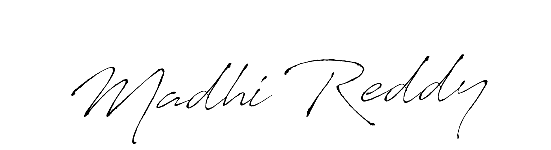 Make a beautiful signature design for name Madhi Reddy. With this signature (Antro_Vectra) style, you can create a handwritten signature for free. Madhi Reddy signature style 6 images and pictures png