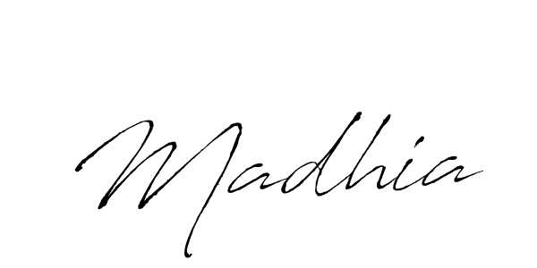 How to make Madhia signature? Antro_Vectra is a professional autograph style. Create handwritten signature for Madhia name. Madhia signature style 6 images and pictures png